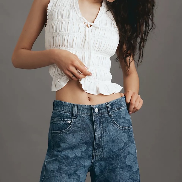 NWT Anthropologie The Adi Crop Mid-Rise Flare Jeans by Pilcro Size 23 - Picture 4 of 8